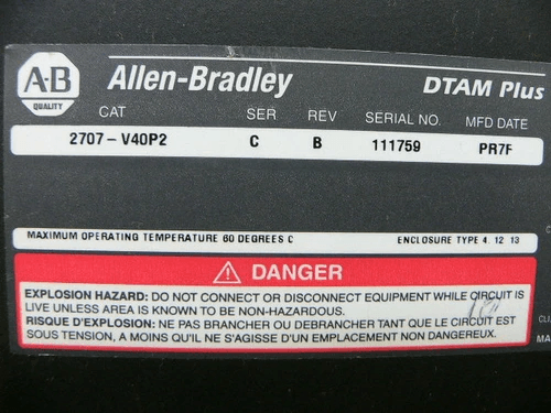 Allen Bradley 2707-V40P2