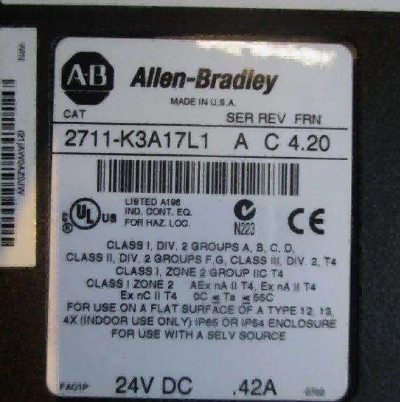 Allen Bradley 2711-K3A17L1